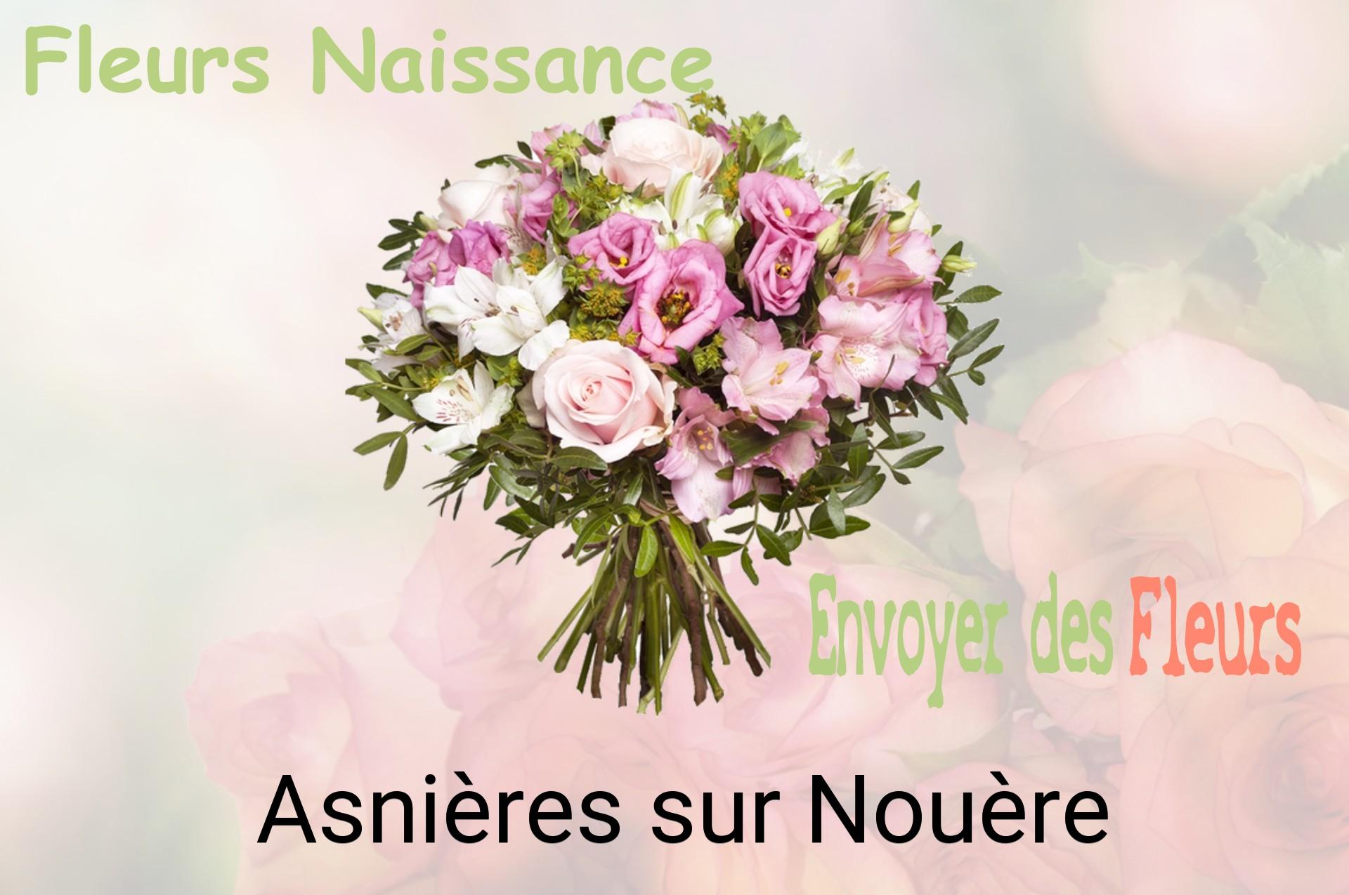 Bouquet de fleurs de naissance livré à Asnières-sur-Nouère